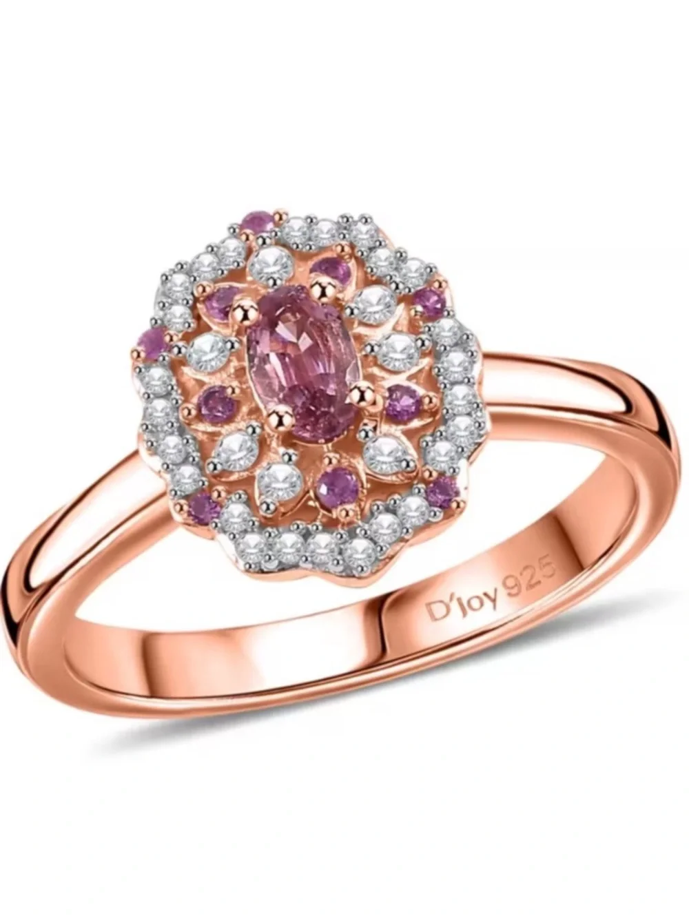 Mahenge Spinel and Multi Gemstone Sunset Bloom Ring